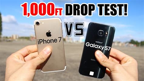 Extreme drop test pits the iPhone 7 against the Galaxy S7 from